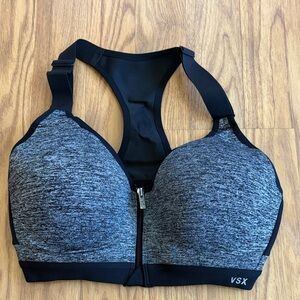 Victoria's Secret Sport VSX Front-Zip Racerback Sports Bra 32D